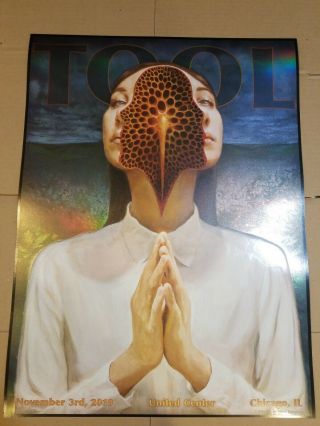 Tool Poster Chicago United Center 2019 Concert Tour Limited Edition Holographic