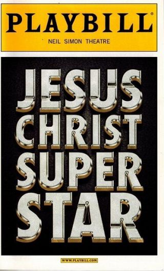 Jesus Christ Superstar Broadway Playbill - Paul Nolan,  Josh Young