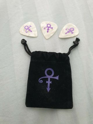 Prince Symbol Guitar Pick And Pouch Last One Npg Music Club Ultra Rare Official