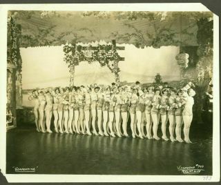 Rare Sexy Pre - Code Photo " The Serpentine " Vitaphone Girls Vg/fn 1927