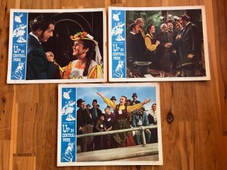 3 Lobby Cards 11x14: Up In Central Park (1948) Deanna Durbin