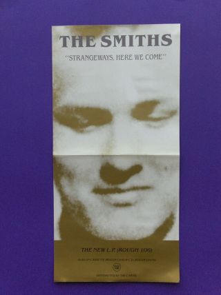 The Smiths Strangeways Here We Come 1987 Promo Poster Rough Trade