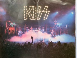 1976 Kiss On Tour Concert Program w/Original Iron On and Kiss Army Insert 6