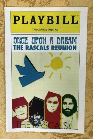 The Rascals Once Upon A Dream Premier Playbill 2012 Capitol Theatre Port Chester
