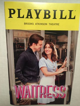 Waitress Playbill Book York Broadway January 2019 Sara Bareilles Gavin Creel
