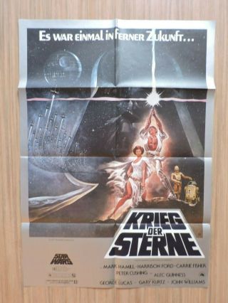 Vintage - Star Wars Movie Poster - 1977 - German