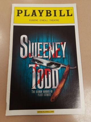 Sweeney Todd Broadway Playbill Patti Lupone Revival Cast