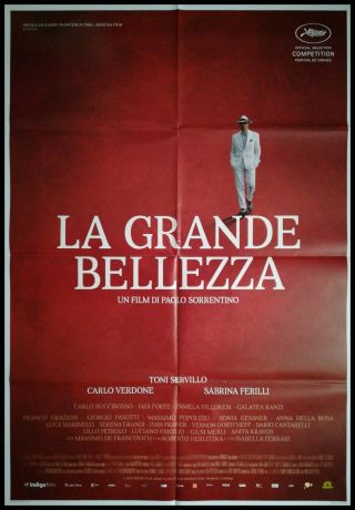 The Great Beauty Movie Poster 39x55 " 2sh Italian Sorrentino Servillo