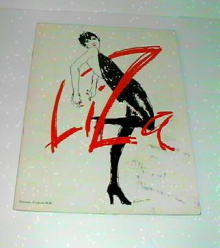 1974 " Liza " Souvenir Program.  (liza Minnelli)