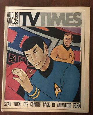 1972,  Star Trek,  Tv Times (scarce)