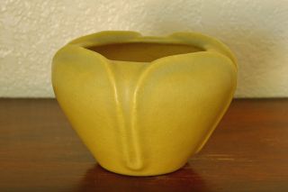 Antique Rookwood Arts & Crafts Cabinet Bowl " X " 1910 1089d Yellow Ochre