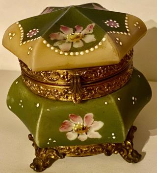 Antique C.  F.  Monroe Nakara Wavecrest Jewelry Box Casket