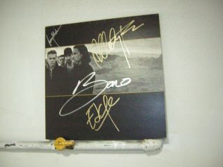 U2 Signed Lp Joshua Tree By 4 Members 1987