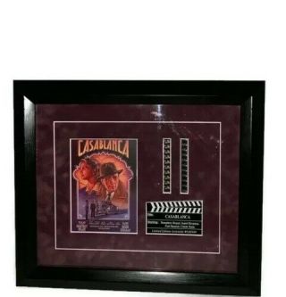 Framed Casablanca Film Strip Limited Edition Screenclip 118/300 With
