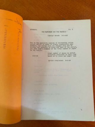 THE REFORMER AND THE REDHEAD 1949 SCRIPT June Allyson Dick Powell Robert Keith 2