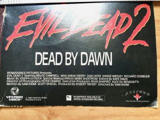 Evil Dead 2 - 1987 ' Dead By Dawn ' 11x13 ' Hanging Mobile - Sam Rami - Bruce Campbell 3