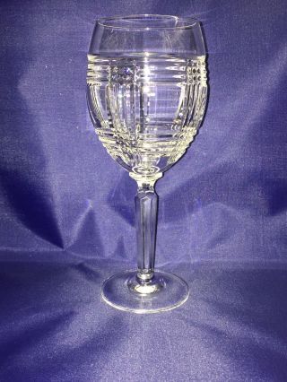 Ralph Lauren Glen Plaid Lead Crystal Wine Glass (es) 8 ¼”
