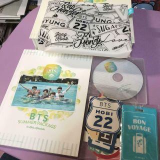 Bts Summer Package 2015 Photobook Dvd Pouch Name Tag Sticker No Photocard