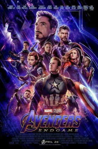 - Avengers Endgame - 27x40 Double - Sided One Sheet Theatrical Movie Poster