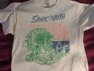 Sonic Youth 1990s Evlo Expressway To Ur Skull Shirt L Nmint Rare Vtg Htf