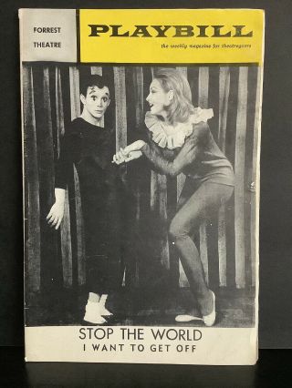 Stop The World I Want To Get Off Forrest Playbill Julie Newmar Joel Gray 1963
