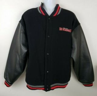 The Incredibles Movie Disney Varsity Wool Blend Promo Jacket Size Xl Black