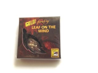 SDCC 2014 FIREFLY LEAF ON THE WIND GOLD KEY - CHAIN SERENITY ORIGAMI SHIP BUTTON 3