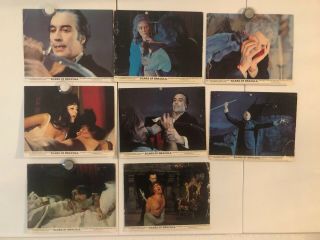Scars Of Dracula British Lobby Card Set Front Of House Christopher Lee