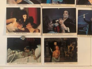 SCARS OF DRACULA British lobby card set front of house Christopher lee 2