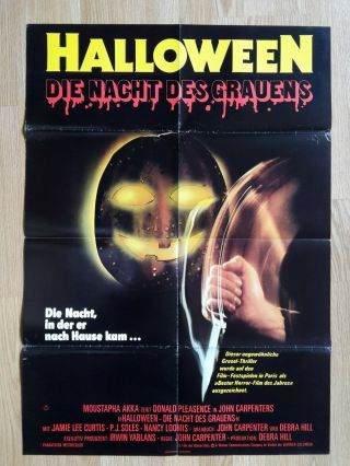 Halloween - John Carpenter German 1 - Sheet Poster 1979 Jami Lee Curtis Horros