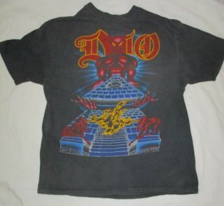 Vintage Dio Last In Line Quote Concert T - Shirt Size Xl 1984 Very Rare