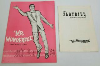 Vintage Sammy Davis Jr.  Mr.  Wonderful 1956 Souvenir Program & Playbill
