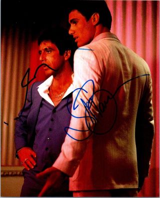 Al Pacino & Steven Bauer Dual Signed Autographed 