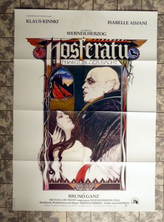 Nosferatu The Vampyre German 1 - Sheet Poster Filmposter ´79 Herzog Kinski Adjani