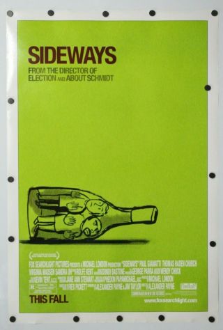 Sideways 2004 Double Sided Movie Poster 27 " X 40 "