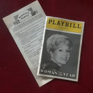 Debbie Reynolds " Woman Of The Year " Playbill 1983 Broadway Jamie Ross