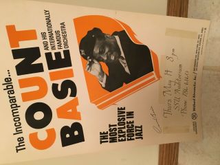 Count Basie Show Posters (2) Autographed