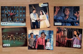 West Side Story Rare Set 6 French Lobby Cards 1960s Robert Wise Musical Robbins