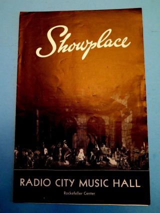 1964 Radio City Music Hall Program Father Goose Cary Grant Leslie Caron York