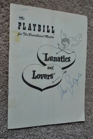 1955 Broadway Playbill Signed By Harry Belafonte