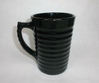 Rare Vintage Bauer Pottery Ring Ware Beer Stein,  Mug In Rare Black &.  1