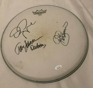 The Doobie Brothers Signed Remo Drumhead W/ Jsa Cert