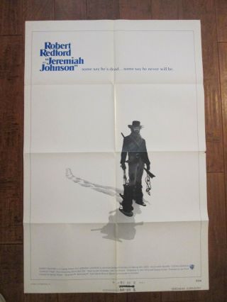 Jeremiah Johnson - 1972 Movie Poster - Robert Redford