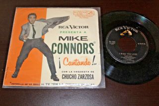 Mannix Mike Connors Sung In Spanish 1964 Mexico 7 " 45 Garage Popcorn