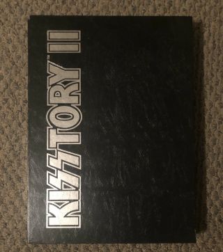 Kiss Kisstory Ii Book Hardcover Edition W/ Poster Frehley Simmons Criss Stanley