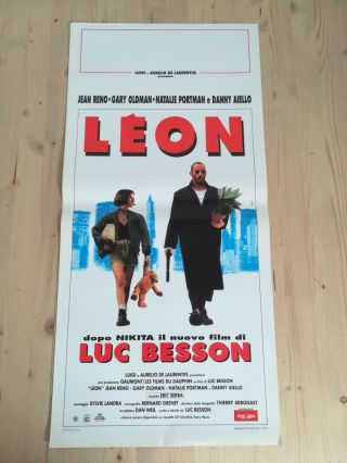 The Professional - Leon Movie Poster 12x27 " Italian Besson Portman Reno