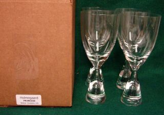 Holmegaard Princess Water Goblets Set Of Four