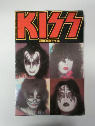 Kiss Love Gun 1977 Us Tour Concert Program,  La Forum Ticket Stub,  Newspaper Ad