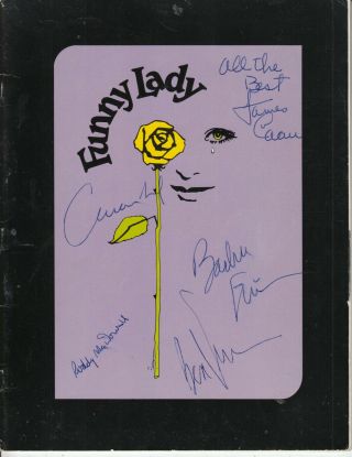 Barbra Streisand,  James Caan,  Ben Vereen & More Signed " Funny Lady Stage Book Et