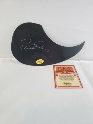 Paul Mccartney Signed Guitar Pick Guard With Great Looking Item